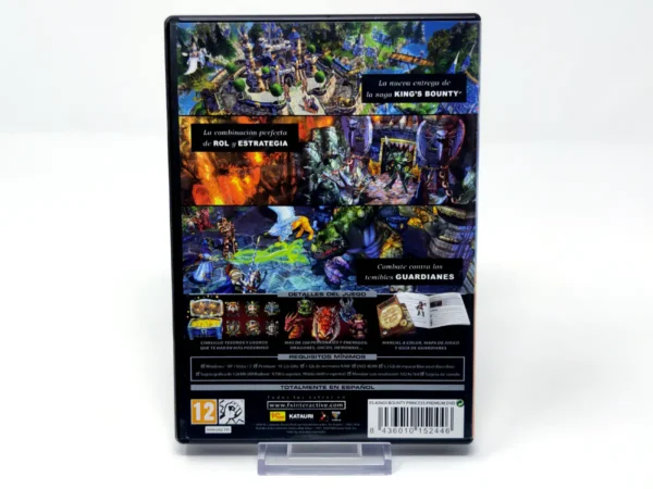 Parte trasera de King's Bounty: Armored Princess (ESP) para PC, edición PAL España