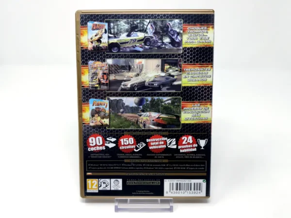 Parte trasera de Flatout Anthology (ESP) para PC, edición PAL España