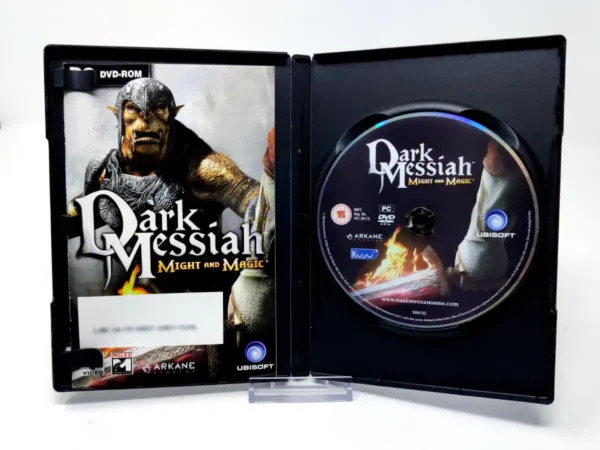 Interior del juego Dark Messiah of Might and Magic (ESP) para PC con disco y manual