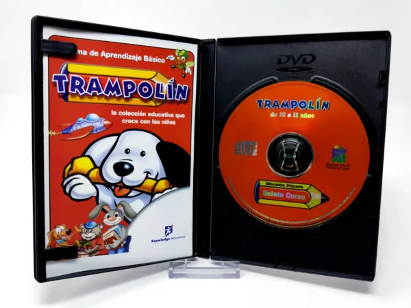 Interior del juego Trampolin Quinto Curso (ESP) para PC con disco y manual