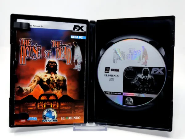 Interior del juego The House of the Dead (ESP) para PC con disco y manual