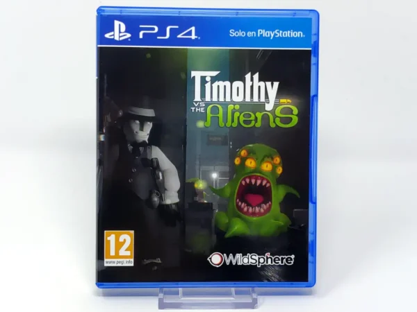 Portada de Timothy vs the Aliens (ESP) para PlayStation 4, edición PAL España, de segunda mano