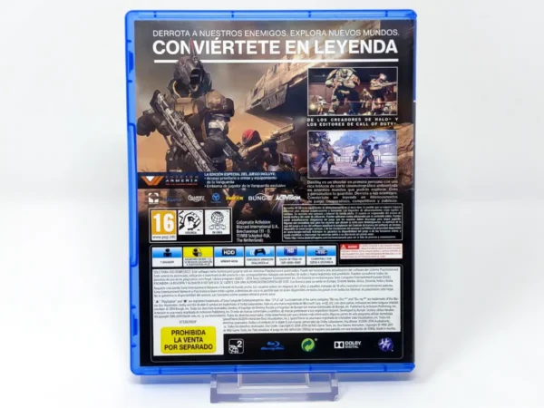 Parte trasera de Destiny (ESP) (v1) (Rebajado) para PlayStation 4, edición PAL España