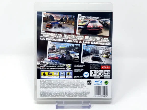 Parte trasera de Race Driver: Grid (ESP) (Rebajado) para PlayStation 3, edición PAL España