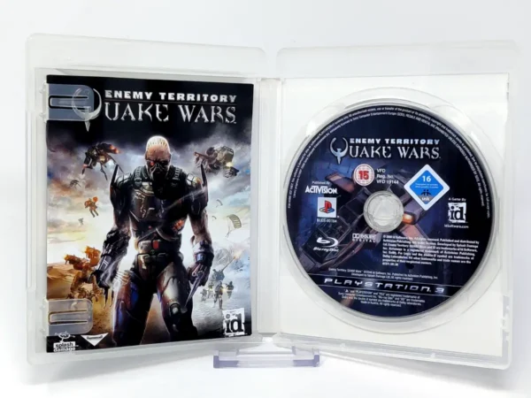 Interior del juego Enemy Territory: Quake Wars (ESP) para PlayStation 3 con disco y manual