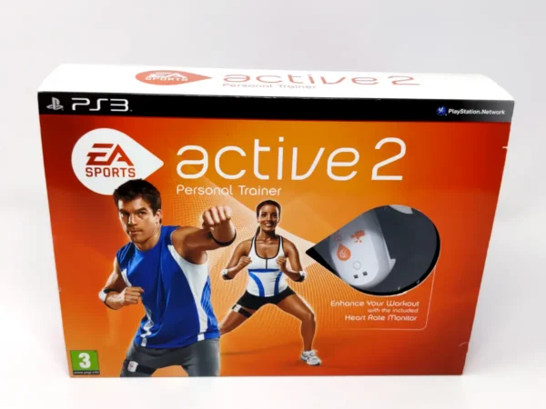 Parte trasera de EA Sports Active 2: Personal Trainer (ESP) (Con Pulsómetro) para PlayStation 3, edición PAL España