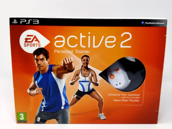 Interior del juego EA Sports Active 2: Personal Trainer (ESP) (Con Pulsómetro) para PlayStation 3 con disco y manual