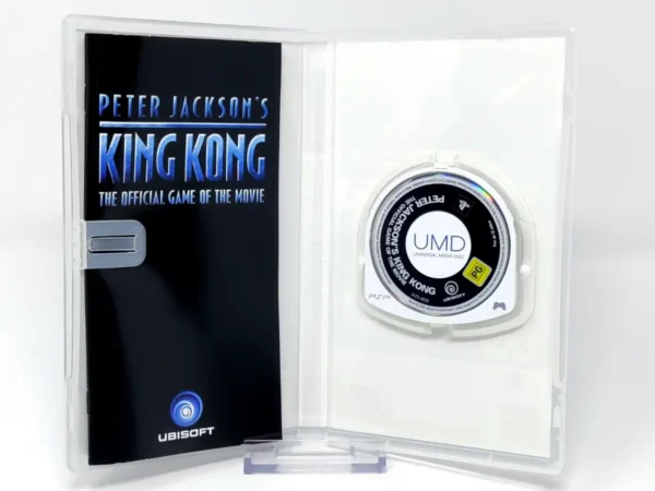 Interior del juego Peter Jackson's King Kong (ESP) (v2) para PSP con disco y manual
