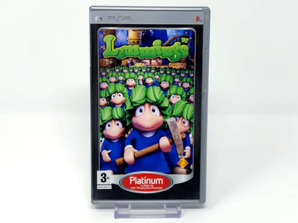 Portada de Lemmings (ESP) (Platinum) para PSP, edición PAL España, de segunda mano