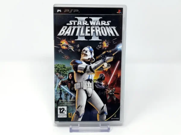 Portada de Star Wars: Battlefront II (ESP) para PSP, edición PAL España, de segunda mano