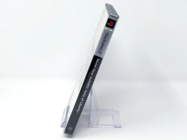 Lateral de la caja de Metal Gear Solid 2: Sons of Liberty (ESP) (Platinum) para PlayStation 2