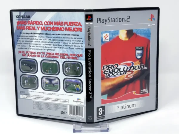 Pro Evolution Soccer 2 (ESP) (Platinum) (Carátula) para PlayStation 2, edición PAL España, de segunda mano