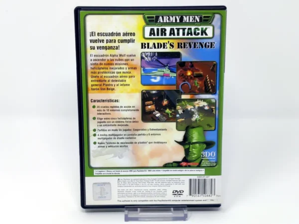 Lateral de la caja de Army Men: Air Attack: Blade's Revenge (ESP) para PlayStation 2