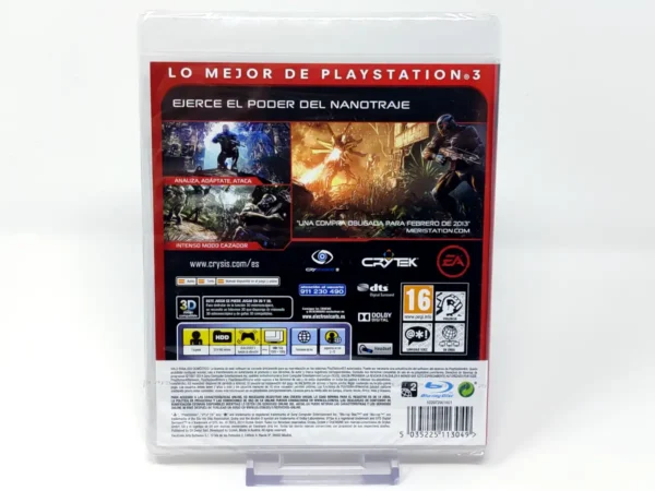 Parte trasera de Crysis 3 (ESP) (Essentials) (Precintado) para PlayStation 3, edición PAL España