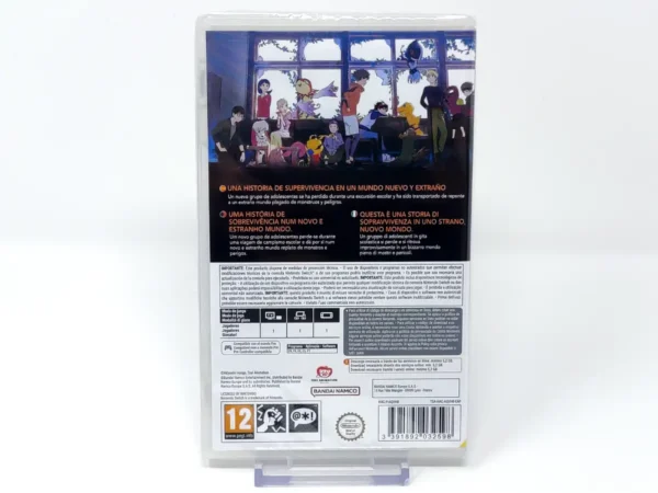Parte trasera de Digimon Survive "Code in Box" (ESP) (Precintado) para Nintendo Switch, edición PAL España