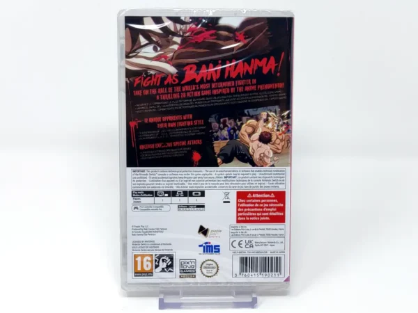Parte trasera de Baki Hanma: Blood Arena (ESP) (Precintado) para Nintendo Switch, edición PAL España