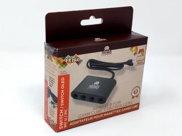 Adaptador 4 mandos GameCube para Wii U / Switch 1 y 2 para Nintendo Switch, edición PAL EUR, nuevo