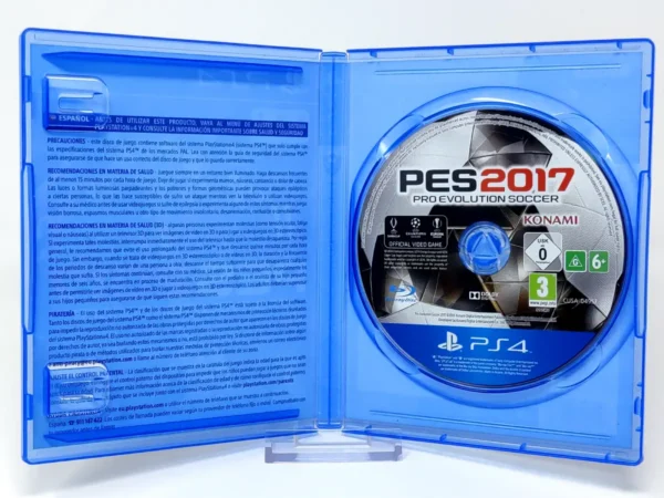 Lateral de la caja de Pro Evolution Soccer 2017 (ESP) para PlayStation 4