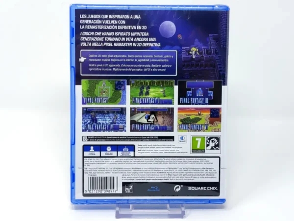 Parte trasera de Final Fantasy I-VI Collection (Aniversary Edition) (ESP) (Precintado) para PlayStation 4, edición PAL España