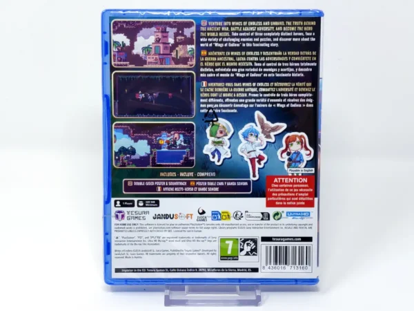 Parte trasera de Wings of Endless (Deluxe Edition) (ESP) (Precintado) para PlayStation 5, edición PAL España