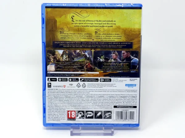 Parte trasera de Kingdom Come: Deliverance II (Gold Edition) (EUR) (Precintado) para PlayStation 5, edición PAL EUR