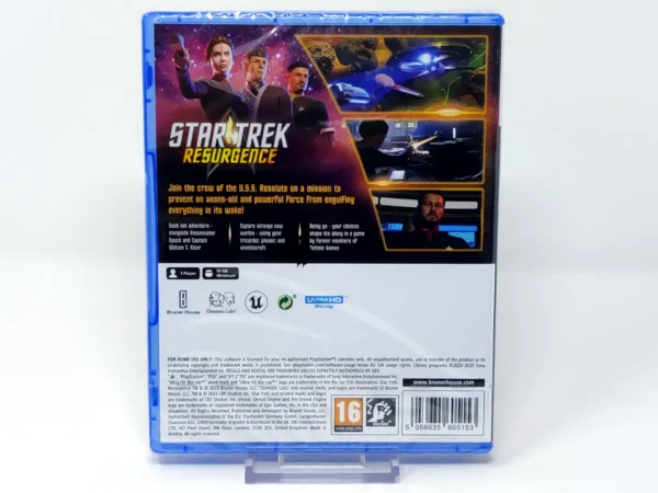 Parte trasera de Star Trek: Resurgence (EUR) (Precintado) para PlayStation 5, edición PAL EUR