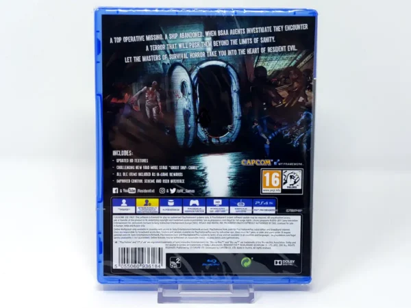 Parte trasera de Resident Evil: Revelations (EUR) (Precintado) para PlayStation 4, edición PAL EUR