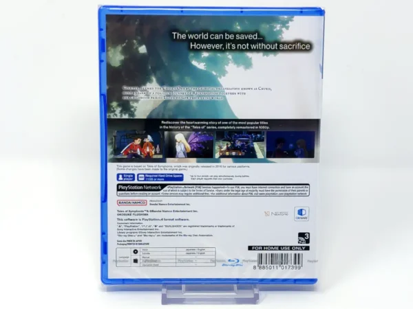 Parte trasera de Tales of Symphonia Remastered (ESP) (Precintado) para PlayStation 4, edición Asia