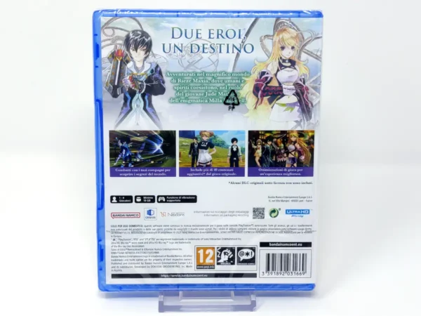 Parte trasera de Tales of Xillia Remastered (ITA) (Precintado) para PlayStation 5, edición PAL Italia