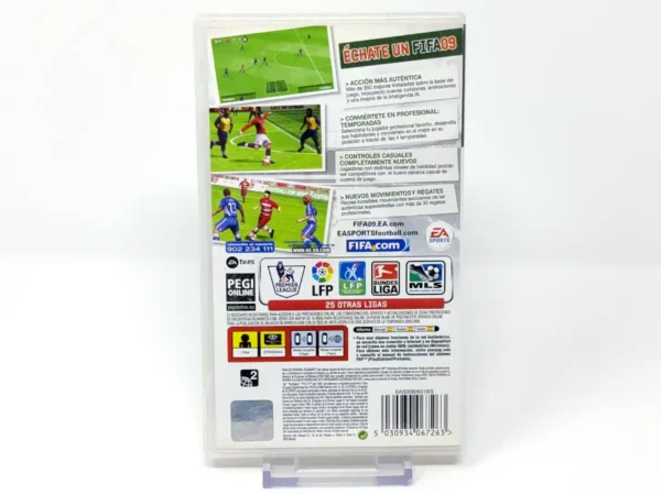 Parte trasera de FIFA 09 (ESP) (Rebajado) para PSP, edición PAL España