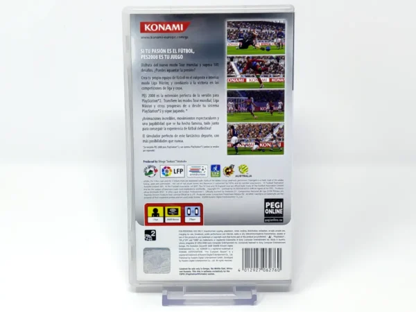 Parte trasera de PES 2008: Pro Evolution Soccer (ESP) (Rebajado) para PSP, edición PAL España