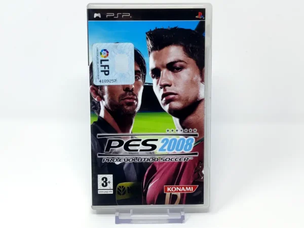 Portada de PES 2008: Pro Evolution Soccer (ESP) para PSP, edición PAL España, de segunda mano