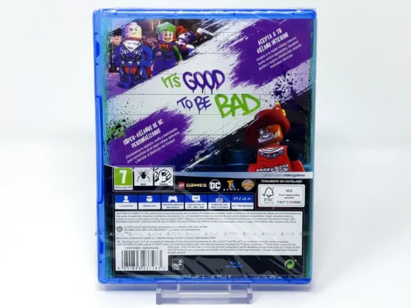 Parte trasera de LEGO DC Súper-Villanos (ESP) (Precintado) (Rebajado) para PlayStation 4, edición PAL España