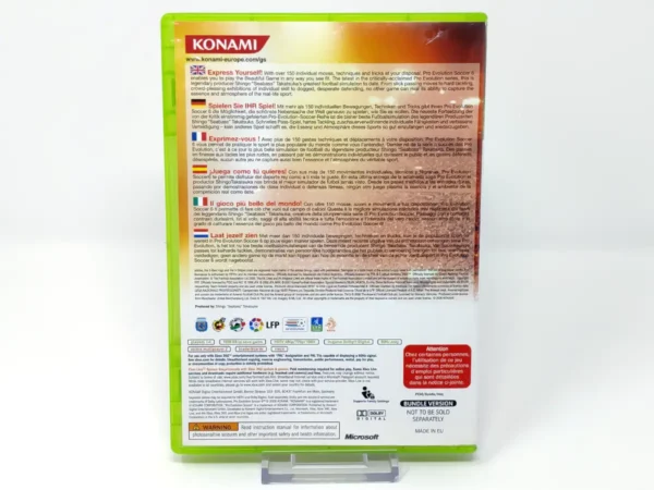 Parte trasera de Pro Evolution Soccer 6 (ESP) (Bundle Version) para XBOX 360, edición PAL España