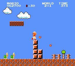 Screenshot de Super Mario Bros. (FRA) (Cartucho)