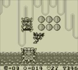 Screenshot de Wario Land: Super Mario Land 3 (ESP) (Cartucho)