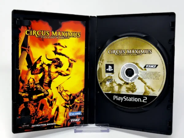 Interior del juego Circus Maximus: Chariot Wars (UK) (Rebajado) para PlayStation 2 con disco y manual