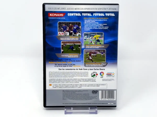 Parte trasera de Pro Evolution Soccer 5 (ESP) (Platinum) (Rebajado) para PlayStation 2, edición PAL España