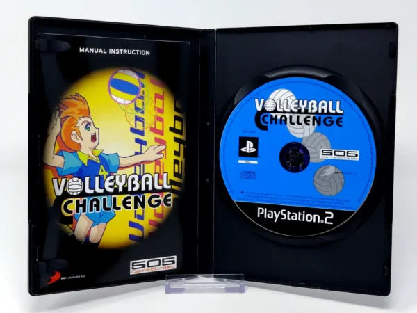 Interior del juego Volleyball Challenge (UK) para PlayStation 2 con disco y manual