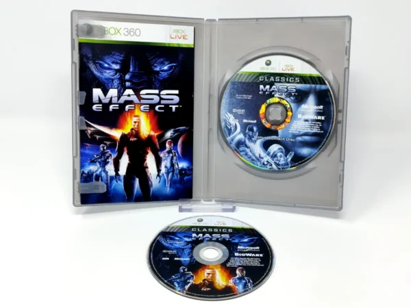 Interior del juego Mass Effect (ESP) (Classics) para XBOX 360 con disco y manual