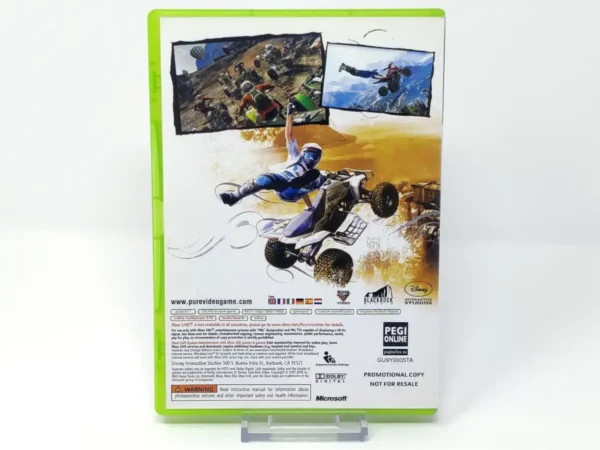 Parte trasera de Pure (EUR) (Promo) para XBOX 360, edición PAL EUR