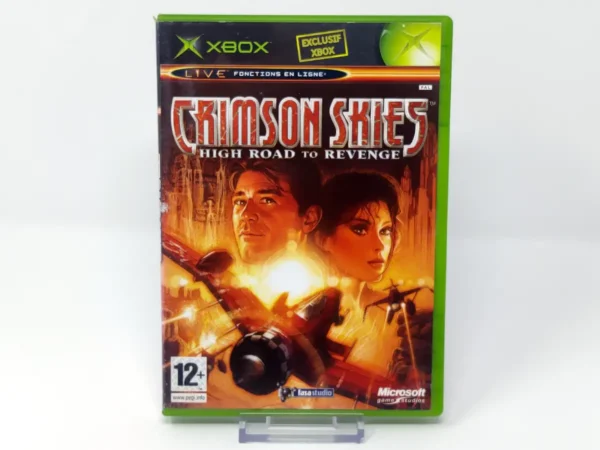 Portada de Crimson Skies: High Road to Revenge (FRA) para XBOX, edición PAL Francia, de segunda mano