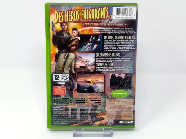 Parte trasera de Crimson Skies: High Road to Revenge (FRA) para XBOX, edición PAL Francia