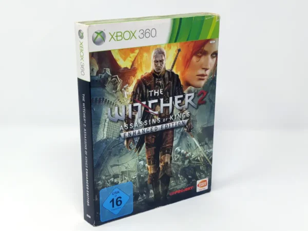 Parte trasera de The Witcher 2: Assassins of Kings (Enhanced Edition) (ALE) para XBOX 360, edición PAL Alemania