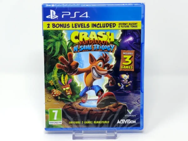 Portada de Crash Bandicoot N. Sane Trilogy (EUR) (Precintado) para PlayStation 4, edición PAL EUR, nuevo