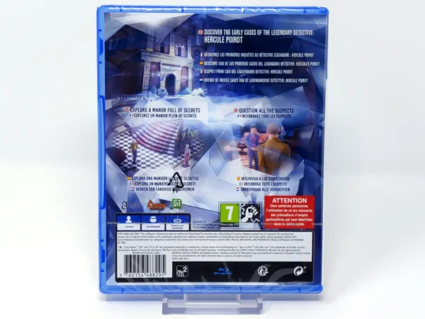 Parte trasera de Agatha Christie - Hercule Poirot: The First Cases (ESP) (Precintado) para PlayStation 4, edición PAL España