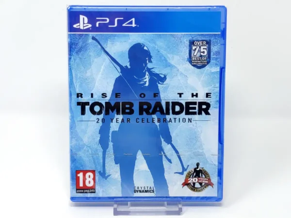 Portada de Rise of the Tomb Raider: 20º aniversario (EUR) (Precintado) para PlayStation 4, edición PAL EUR, nuevo