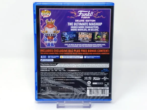 Parte trasera de Funko Fusion (Deluxe Edition) (ASIA) (Precintado) para PlayStation 4, edición Asia