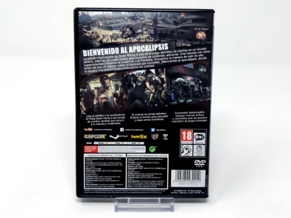 Parte trasera de Dead Rising 3 (Edición Apocalipsis) (ESP) para PC, edición PAL España