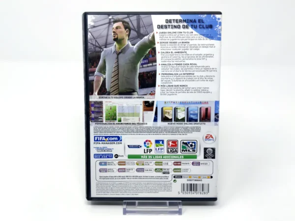 Parte trasera de FIFA Manager 10 (ESP) para PC, edición PAL España